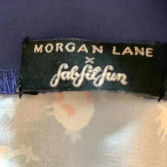 Morgan Lane light, colourful dressing gown, 100% polyester, two deep poc… - Picture 3 of 4